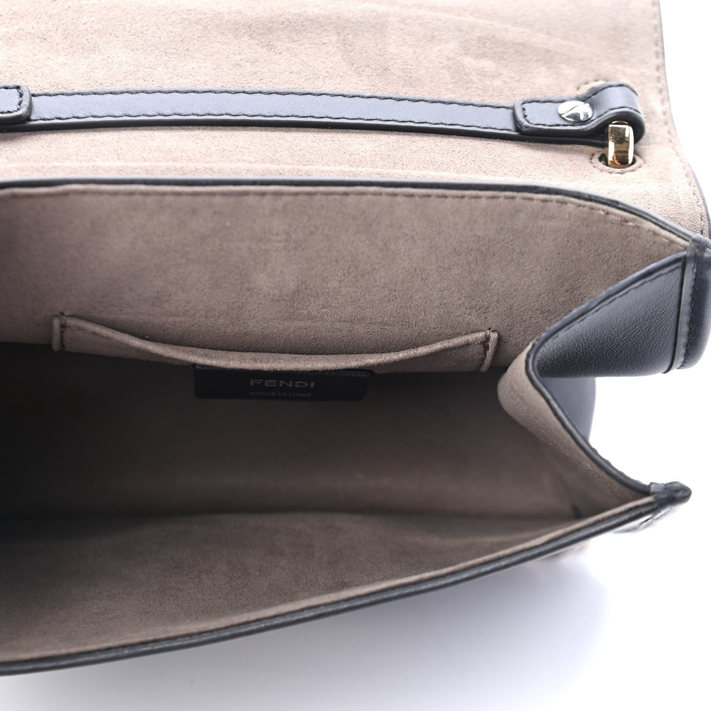 Vitello Century Opaco F is Fendi Small Kan I Shoulder Bag Black