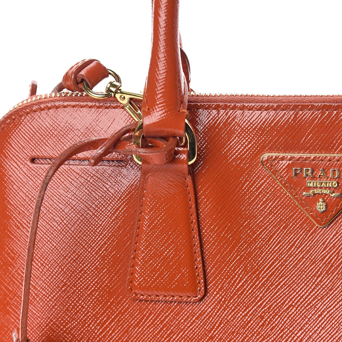 Saffiano Vernice Medium Promenade Tote Arancio
