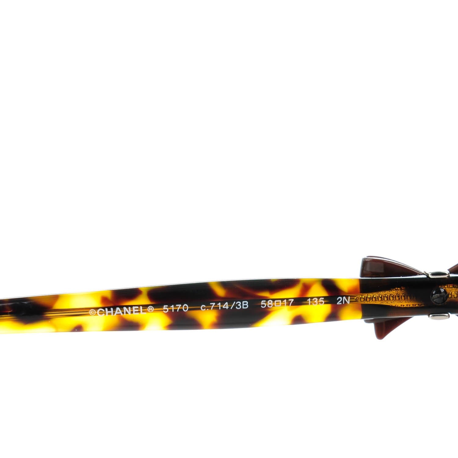 Chanel CC Bow Sunglasses 5170 Tortoise 4 of 6