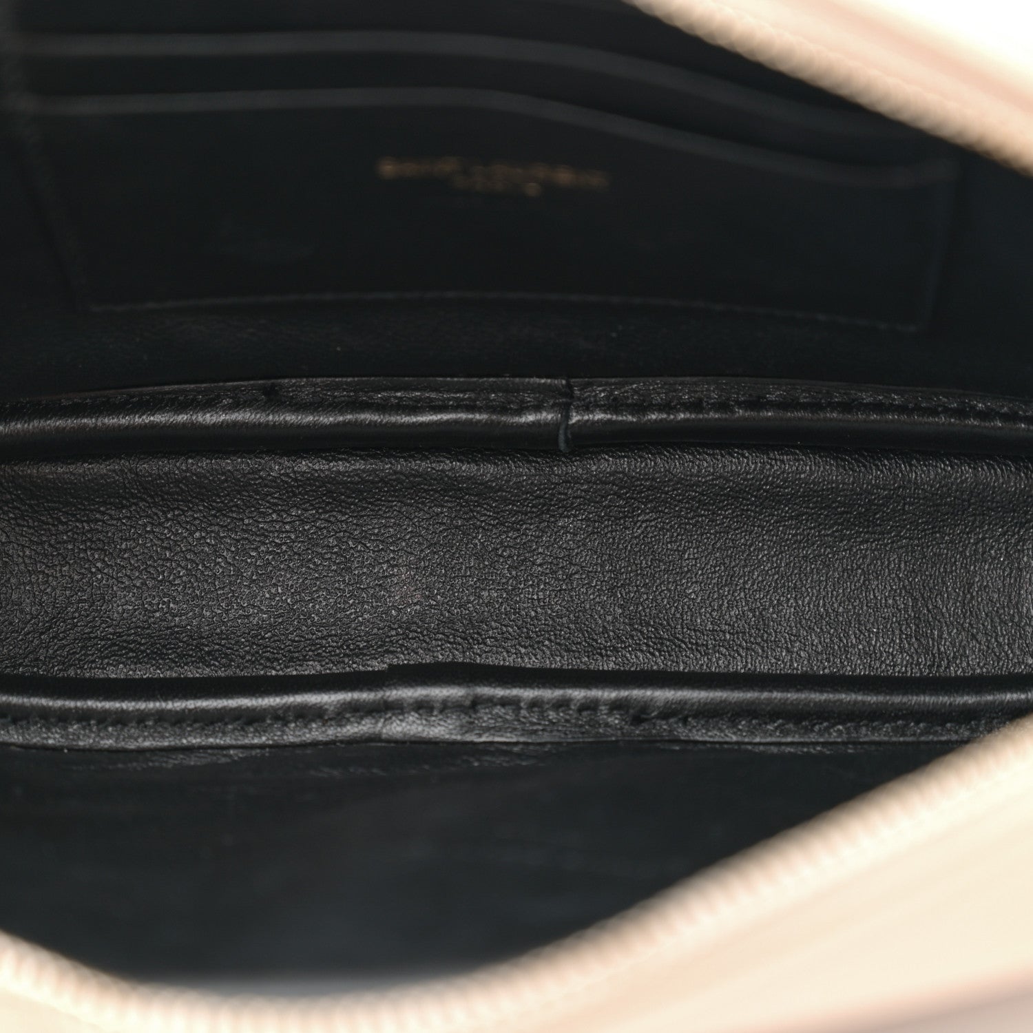 Saint Laurent Grain De Poudre Matelasse Monogram Mini Lou Camera Bag Dark Beige 5 of 10