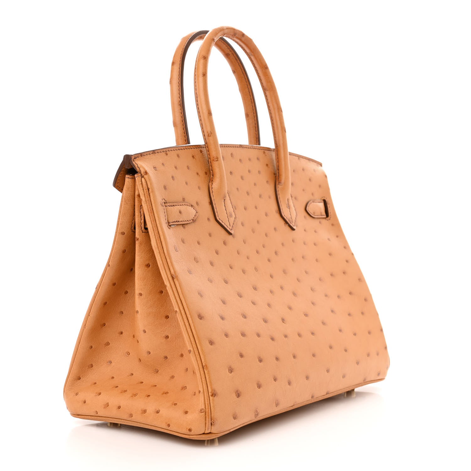 Hermes Ostrich Birkin 30 Cognac 3 of 12