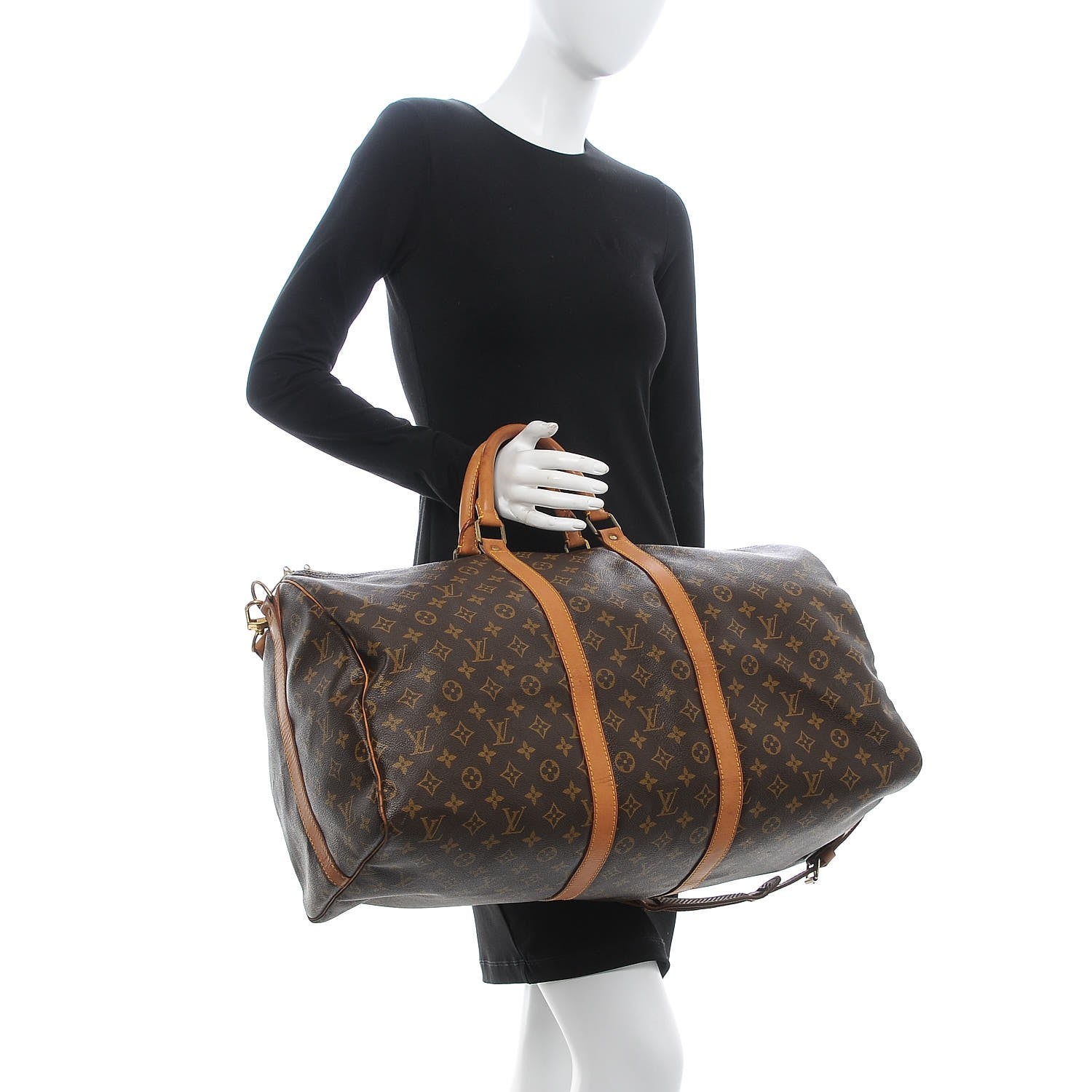 Louis Vuitton Monogram Keepall Bandouliere 55 3 of 14