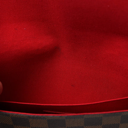 Louis Vuitton Damier Ebene Pochette Felicie Chain Wallet 9 of 10