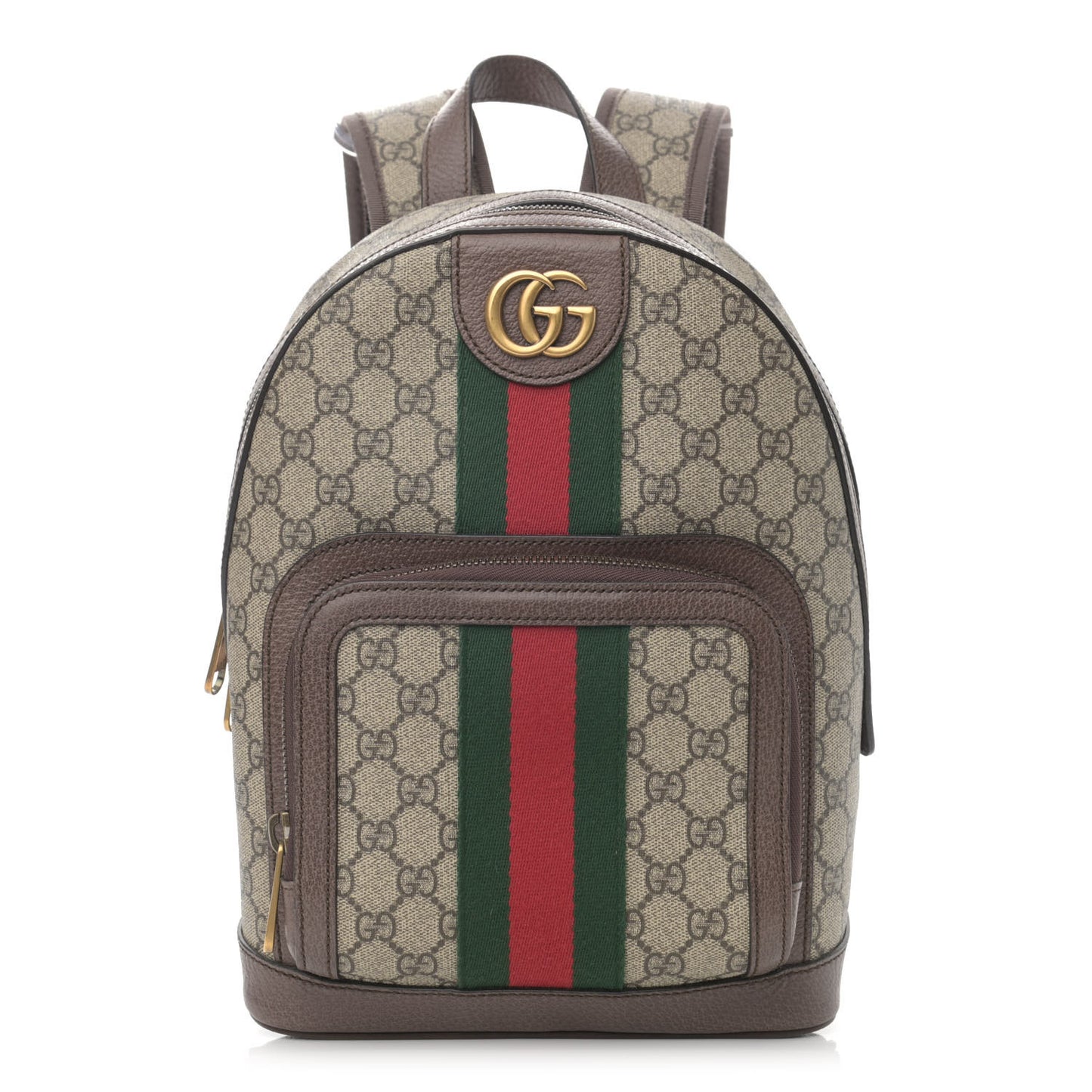 GG Supreme Monogram Calfskin Web Small Ophidia Day Backpack Beige Ebony New Acero