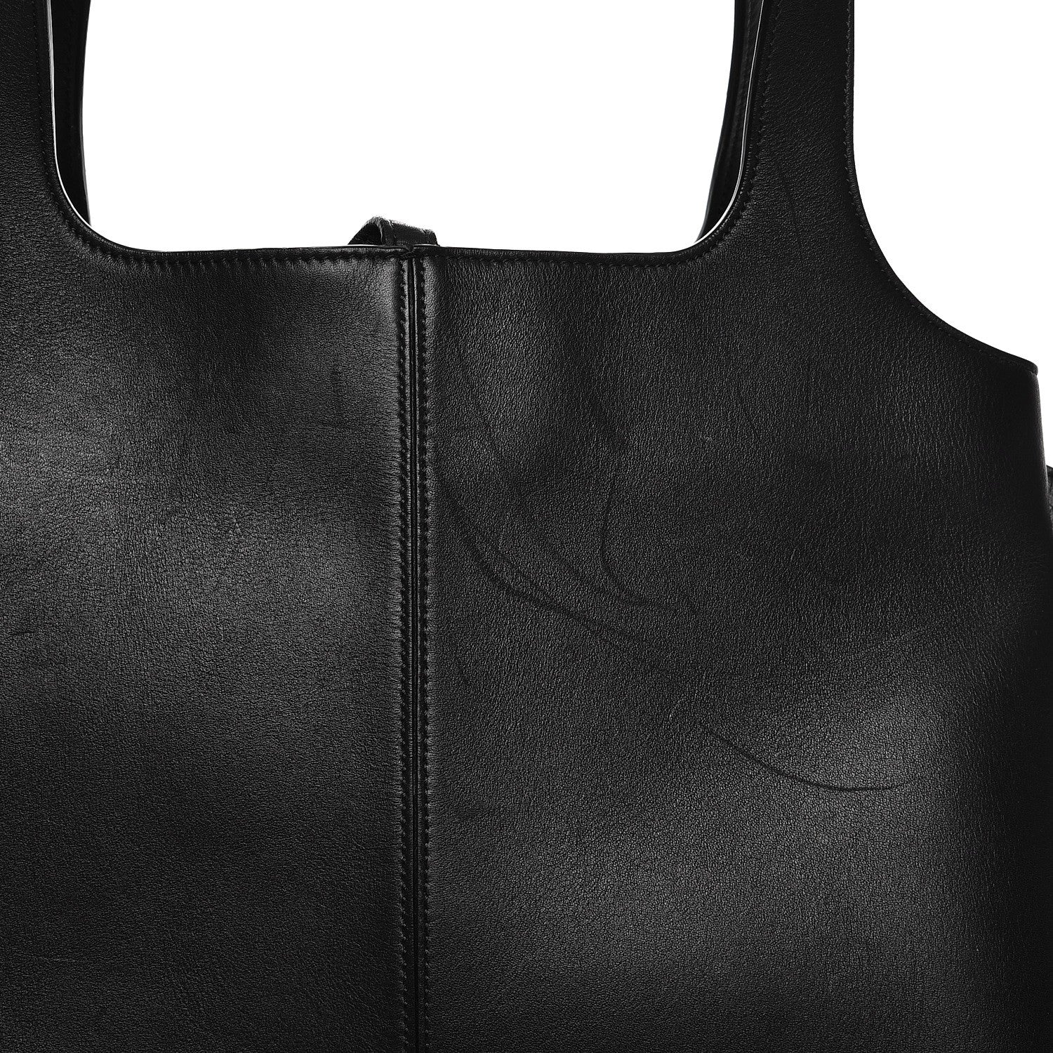 Celine Supple Natural Calfskin Vertical Tri-Fold Bag Black 9 of 13