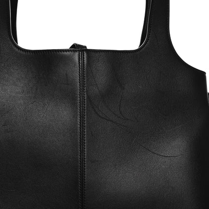 Celine Supple Natural Calfskin Vertical Tri-Fold Bag Black 9 of 13