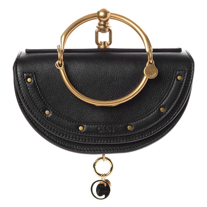 Chloe Calfskin Small Nile Bracelet Minaudiere Bag Black 1 of 7