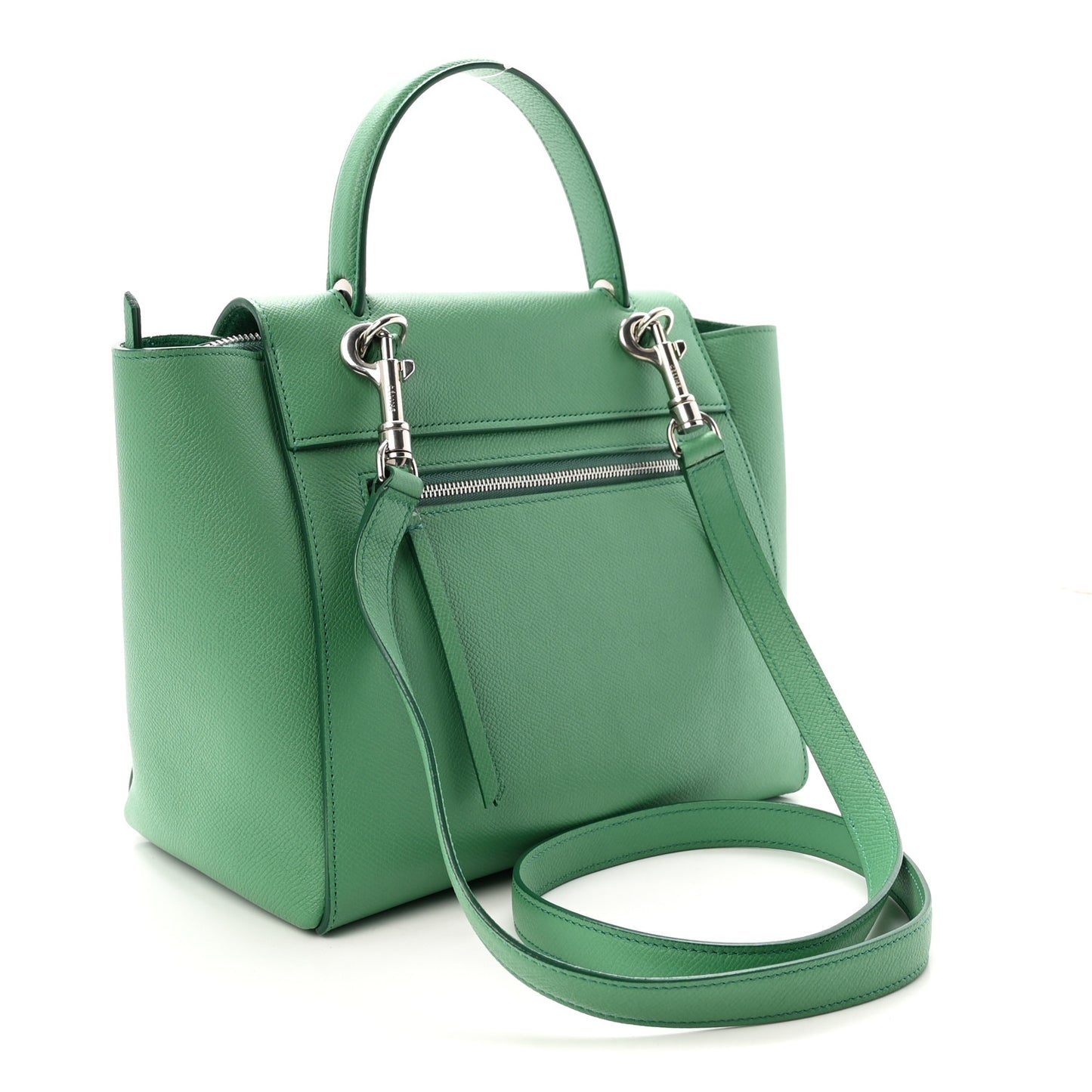 Grained Calfskin Micro Belt Bag Pop Green