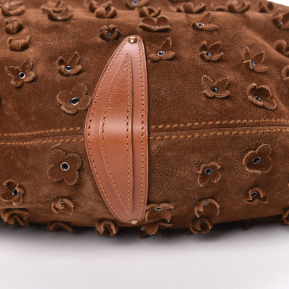 Louis Vuitton Suede Mahina Fleurs Onatah GM Cacao 10 of 10