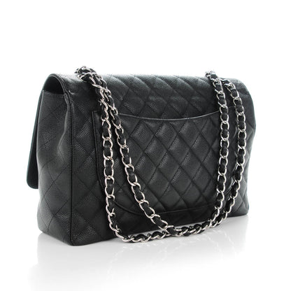 Chanel Caviar Quilted Maxi Single Flap Black 3 of 8