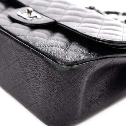 Chanel Caviar Quilted Jumbo Double Flap Black 11 of 13