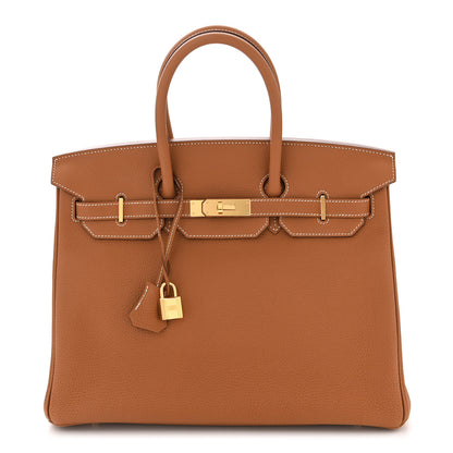 Hermes Togo Birkin 35 Gold 1 of 11