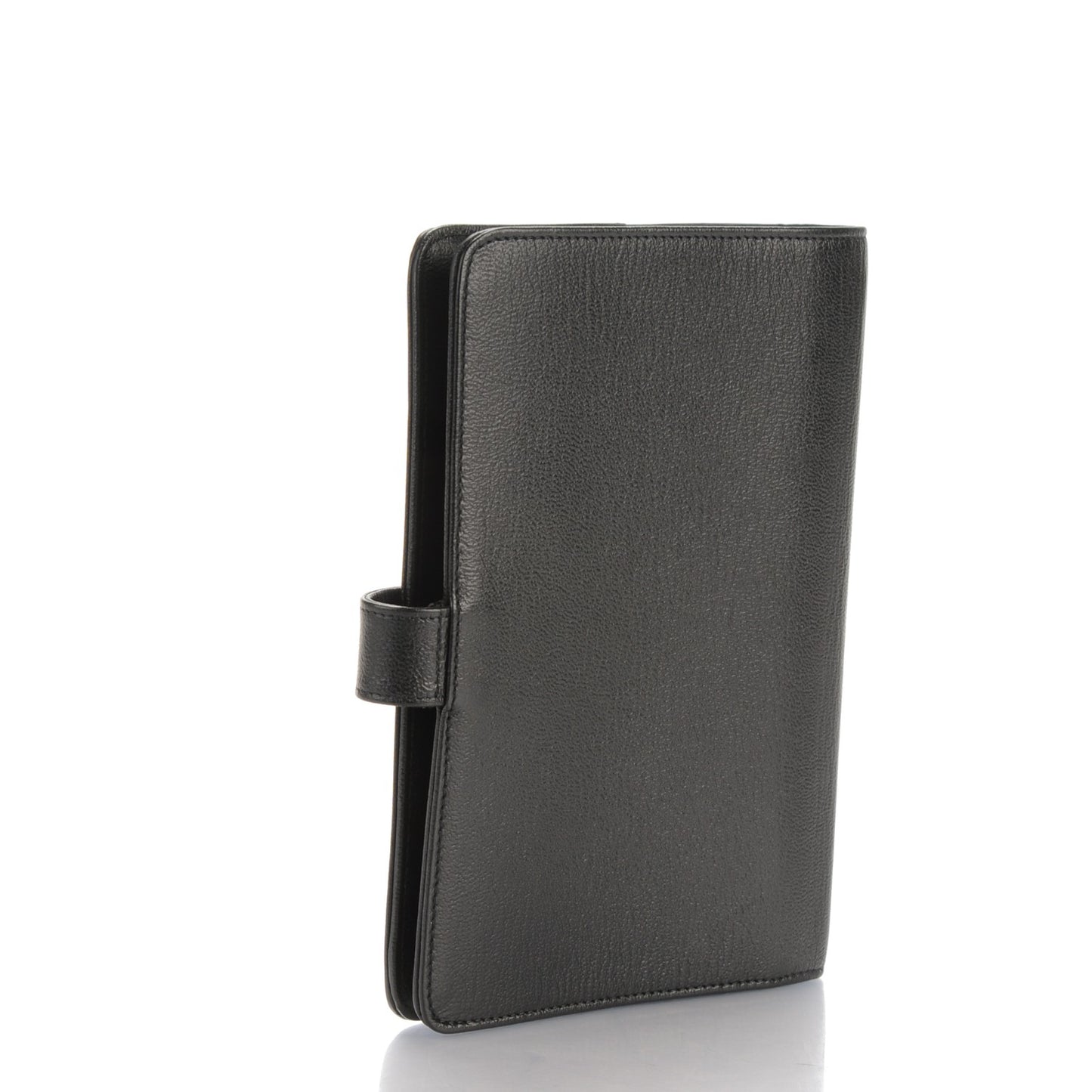 Goatskin Small Ring Agenda Planner Black