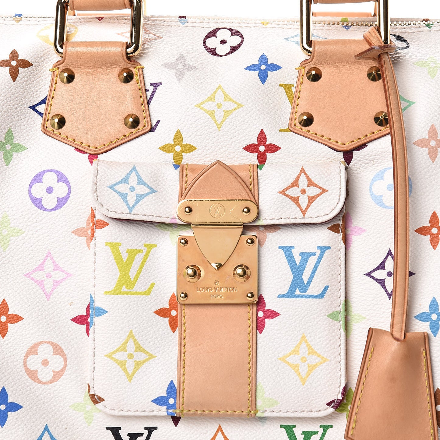 Monogram Multicolor Speedy 30 White