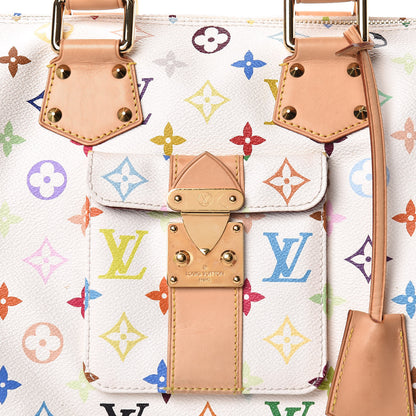 Louis Vuitton Monogram Multicolor Speedy 30 White 8 of 17