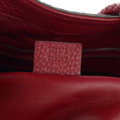 Gucci Python Large Hip Bamboo Shoulder Bag Raspberry 7 of 7