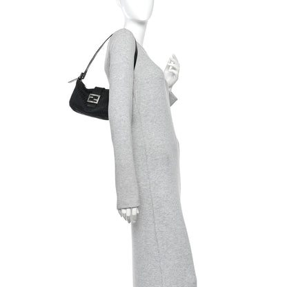 Fendi Zucchino Baguette Black 2 of 17