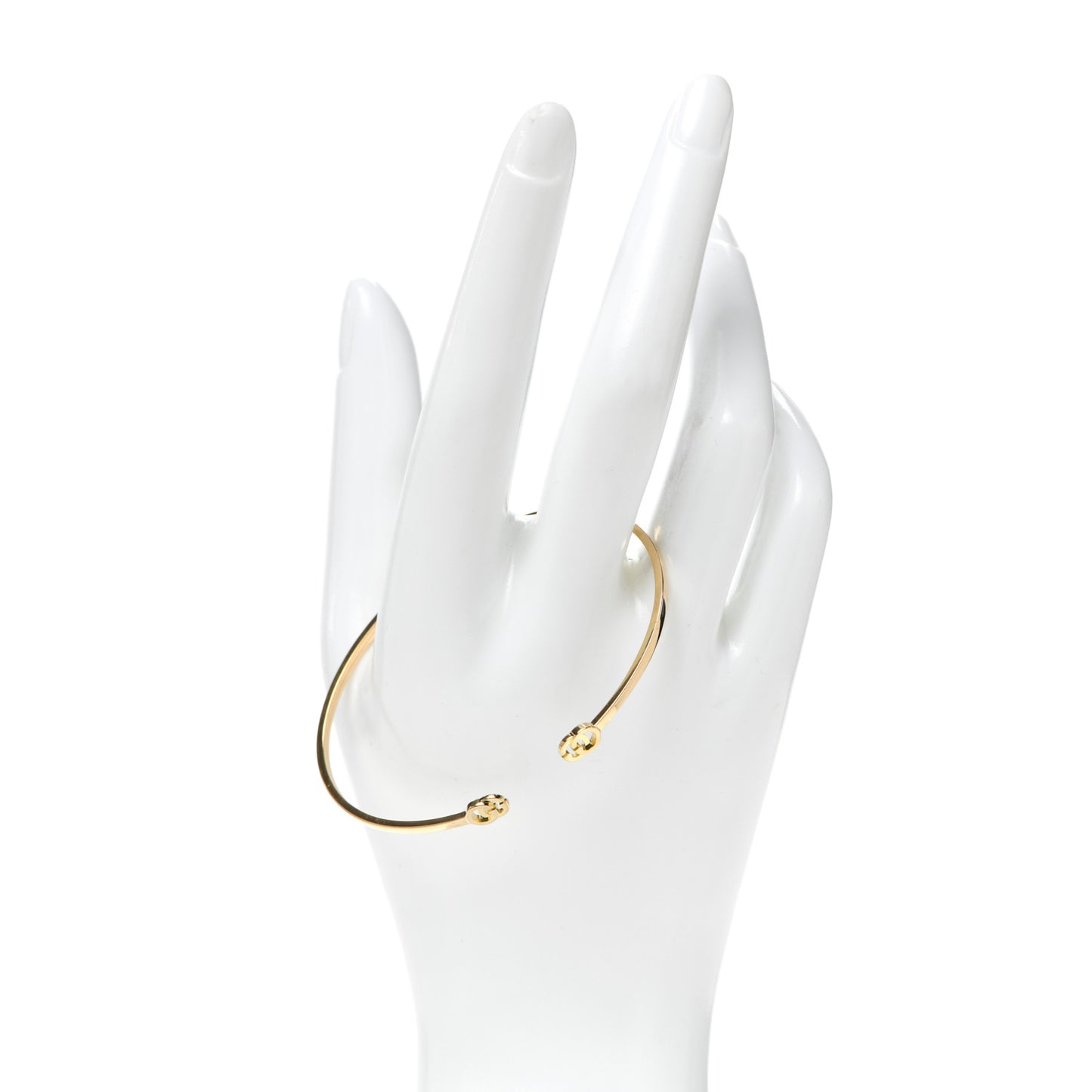18K Yellow Gold GG Running Cuff Bracelet