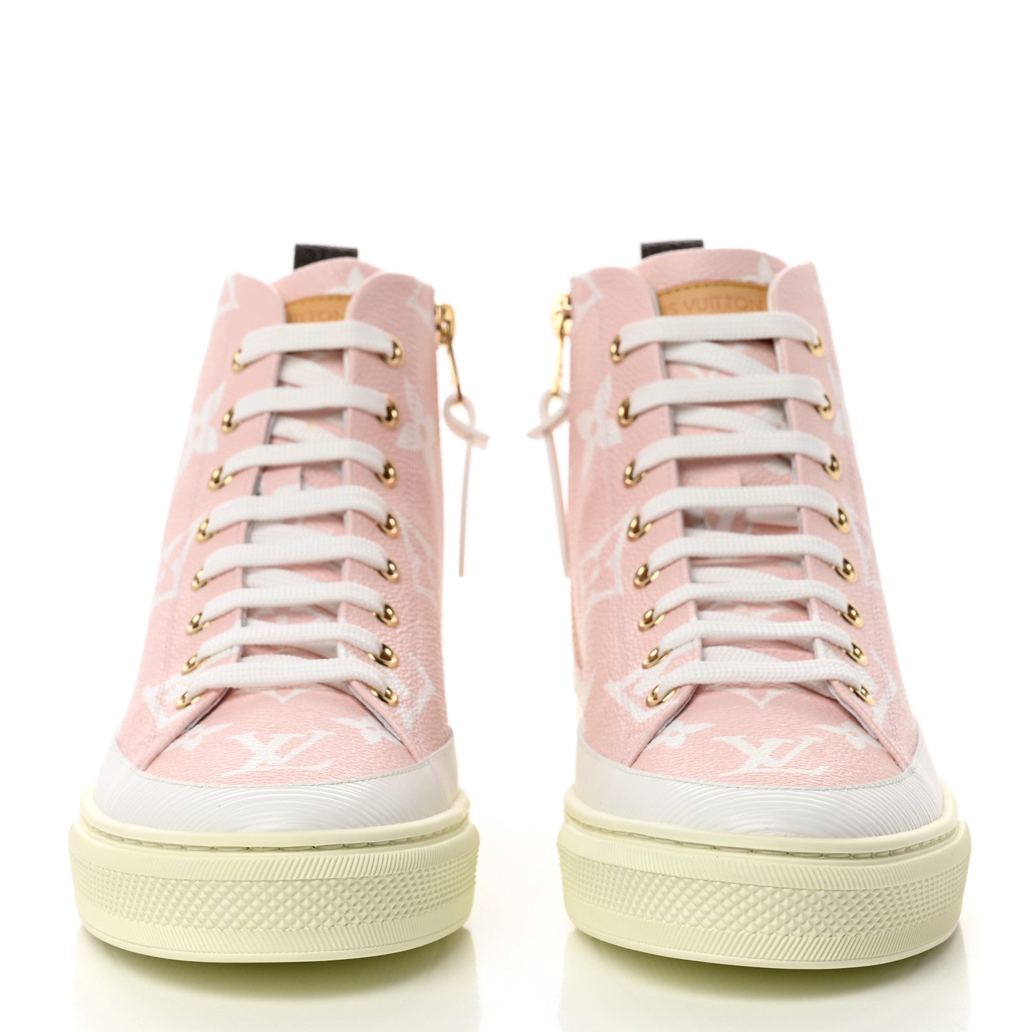 Louis Vuitton Monogram Giant Stellar Sneaker Boots 38.5 Rose 2 of 9