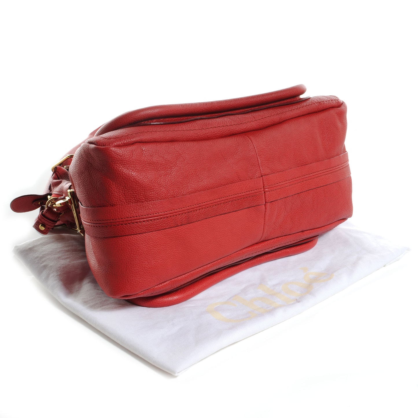 Calfskin Medium Paraty Peony Red