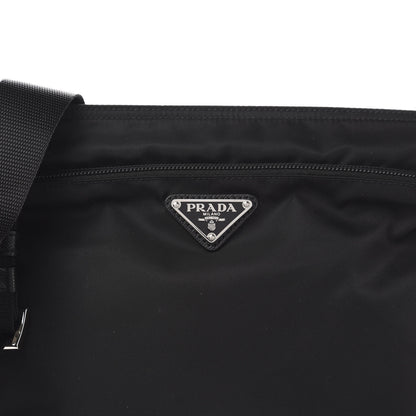 Prada Nylon Flat Messenger Bag Black 9 of 9