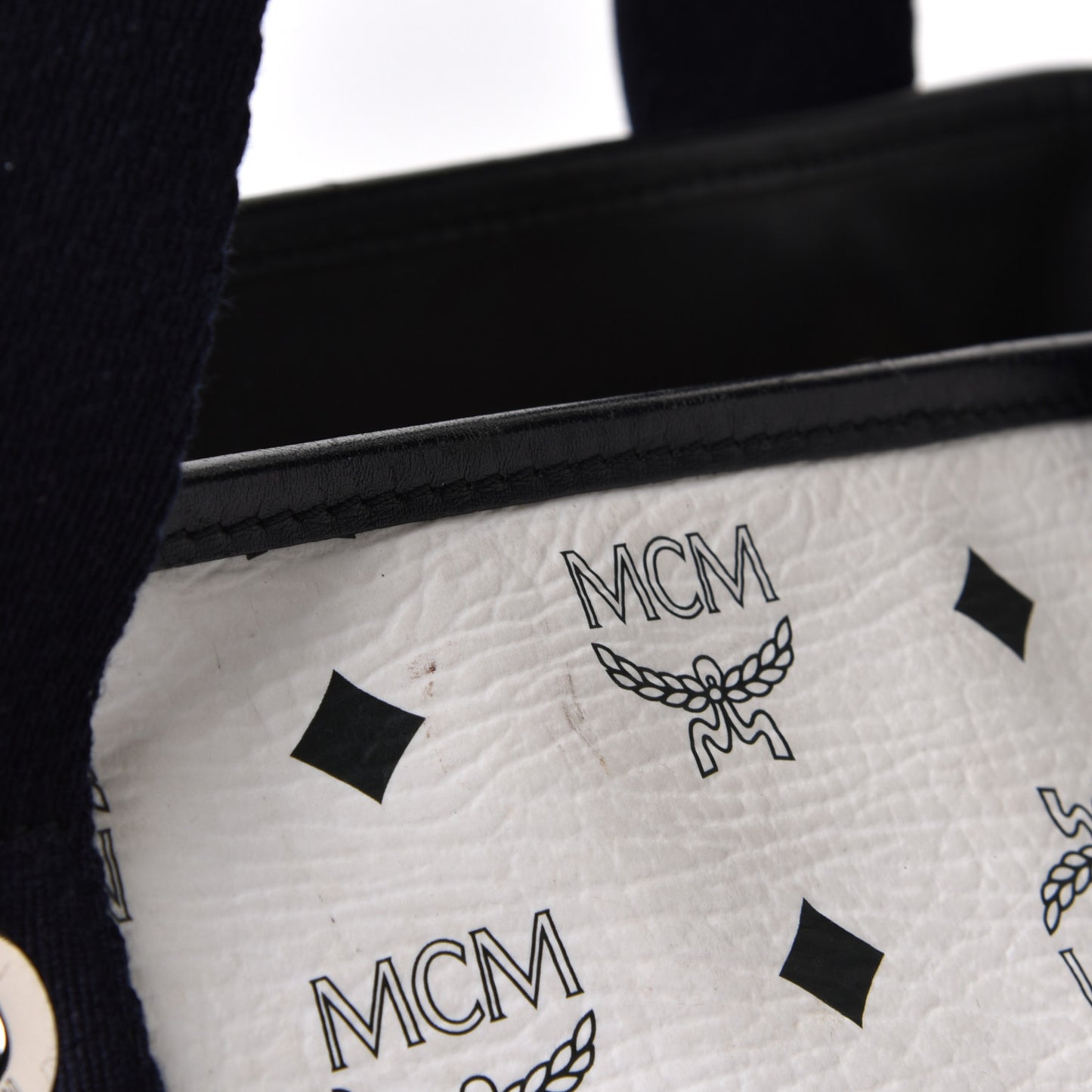 Visetos Tote White Black