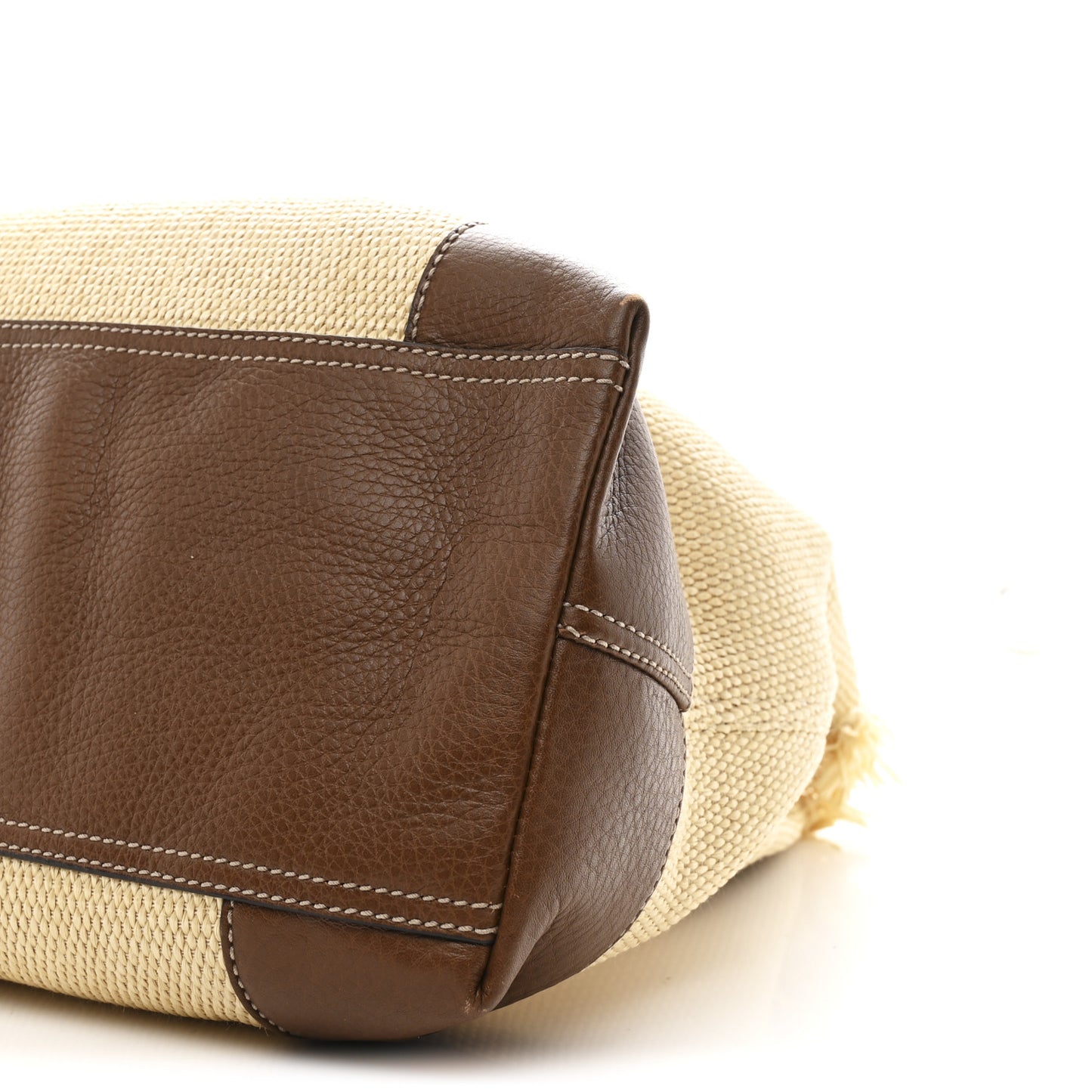 Raffia Medium Soho Chain Shoulder Bag Beige