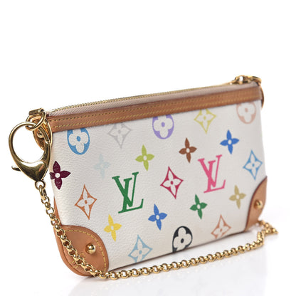 Louis Vuitton Monogram Multicolor Pochette Milla MM White 3 of 11