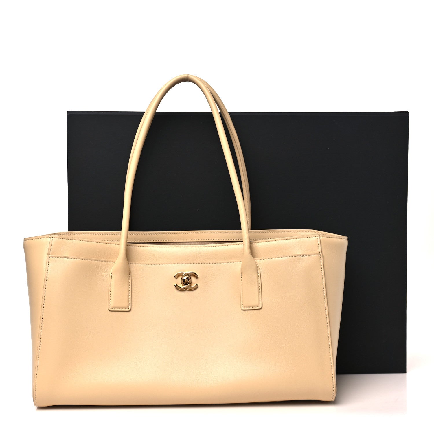 Chanel Calfskin Archetype Small Shopping Tote Beige 11 of 11