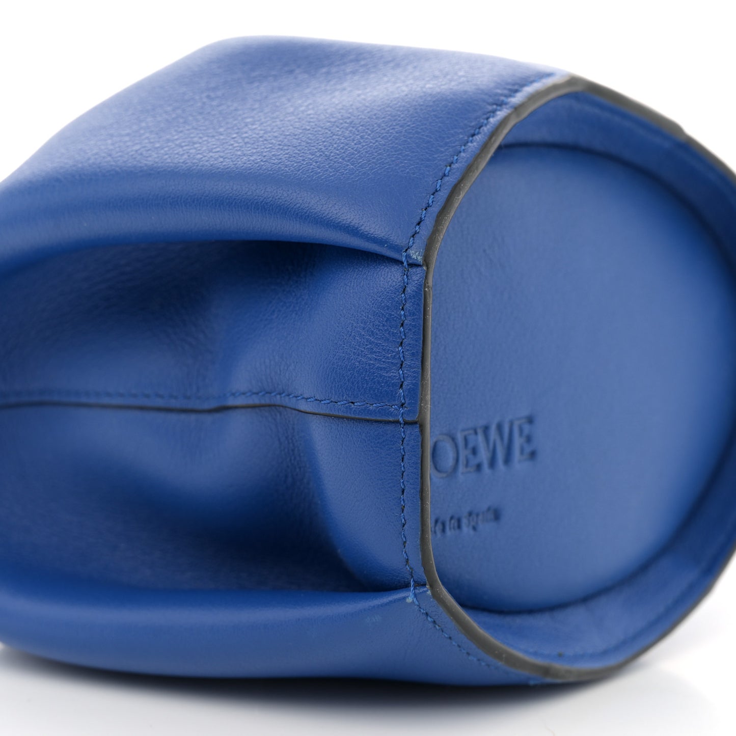 Calfskin Mini Elephant Crossbody Bag Electric Blue