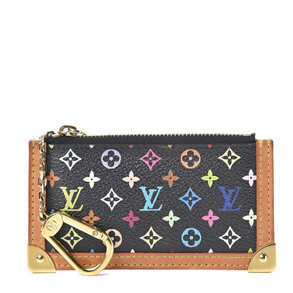 Louis Vuitton Monogram Multicolor Key Pouch Black 1 of 7