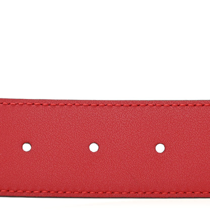 Gucci Moon Calfskin Interlocking G 37mm Belt 90 36 Vibrant Red 4 of 7