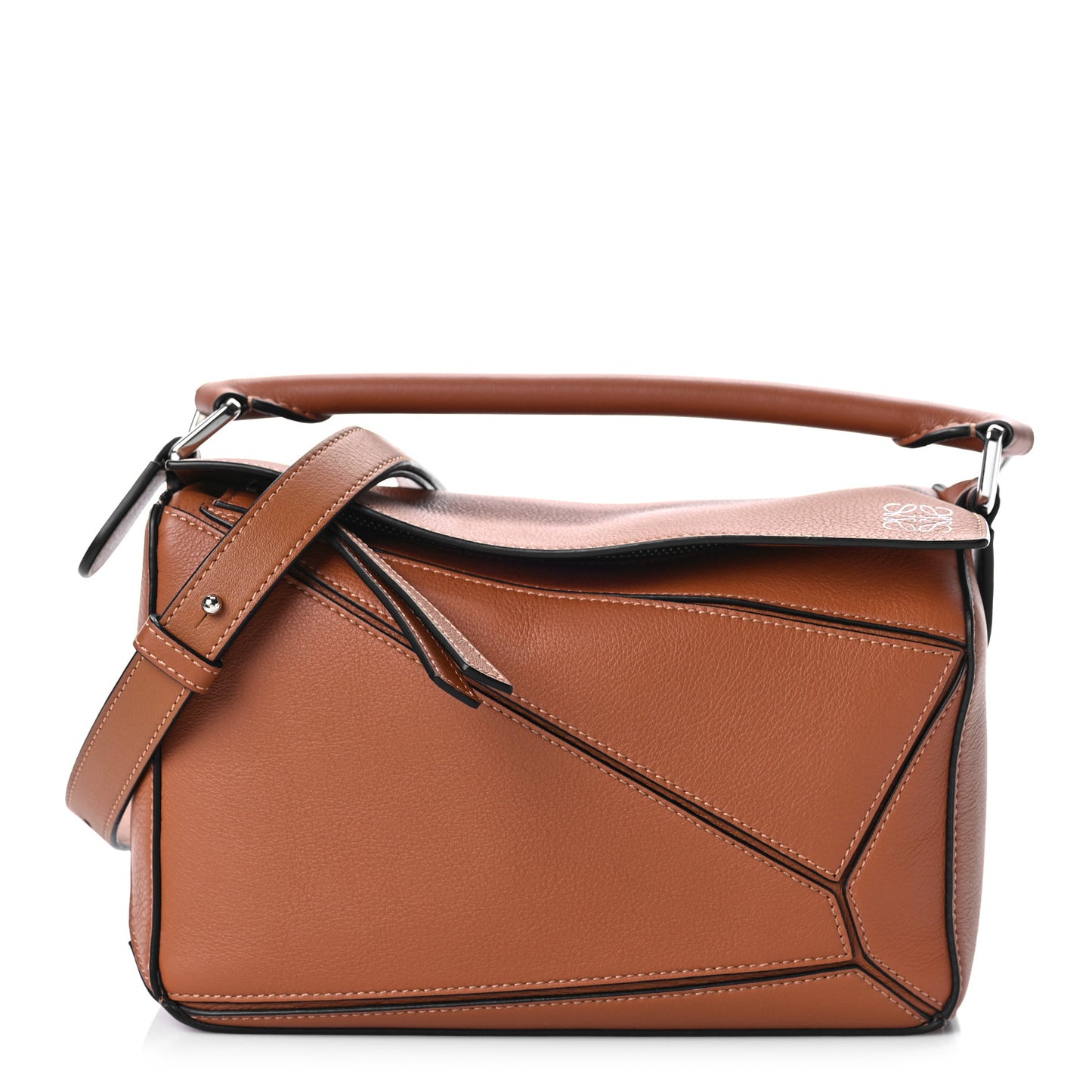 Calfskin Small Puzzle Bag Tan