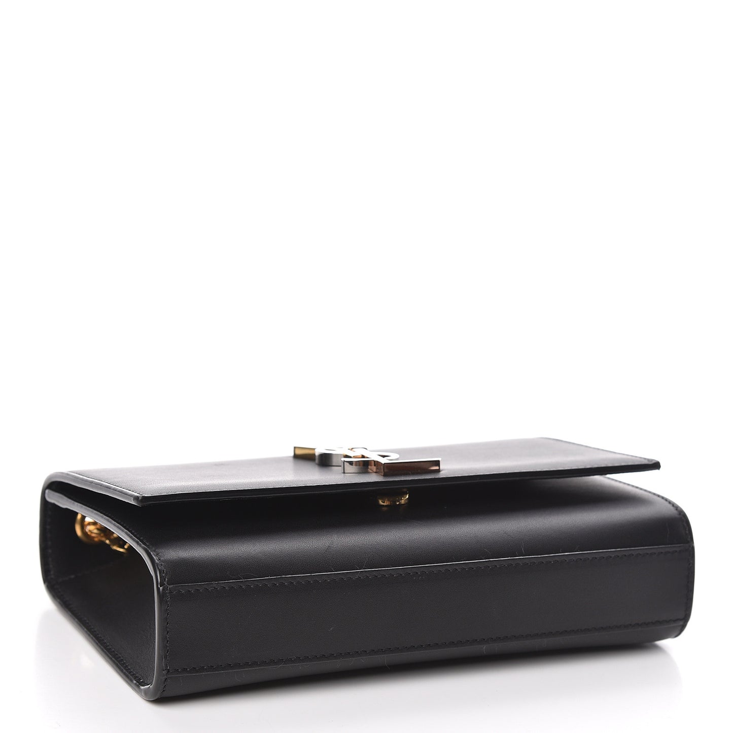 Calfskin Small Monogram Kate Satchel Black