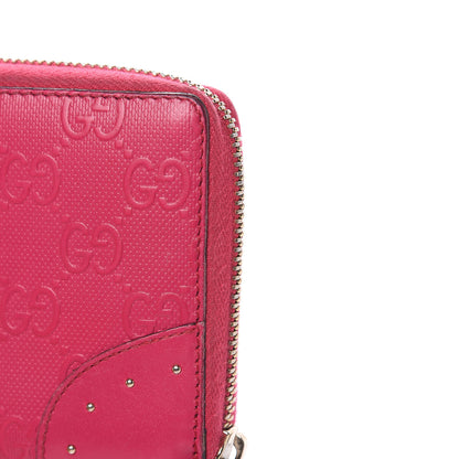 Gucci HIlary Lux GG Monogram Embossed Studded Zip Around Wallet Blossom 15 of 16