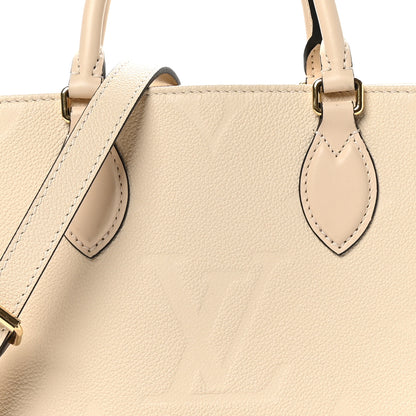 Louis Vuitton Empreinte Monogram Giant Onthego PM Cream Beige 7 of 10