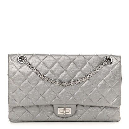 Chanel Metallic Aged Calfskin Quilted 2.55 Reissue 226 Flap Silver 1 of 9