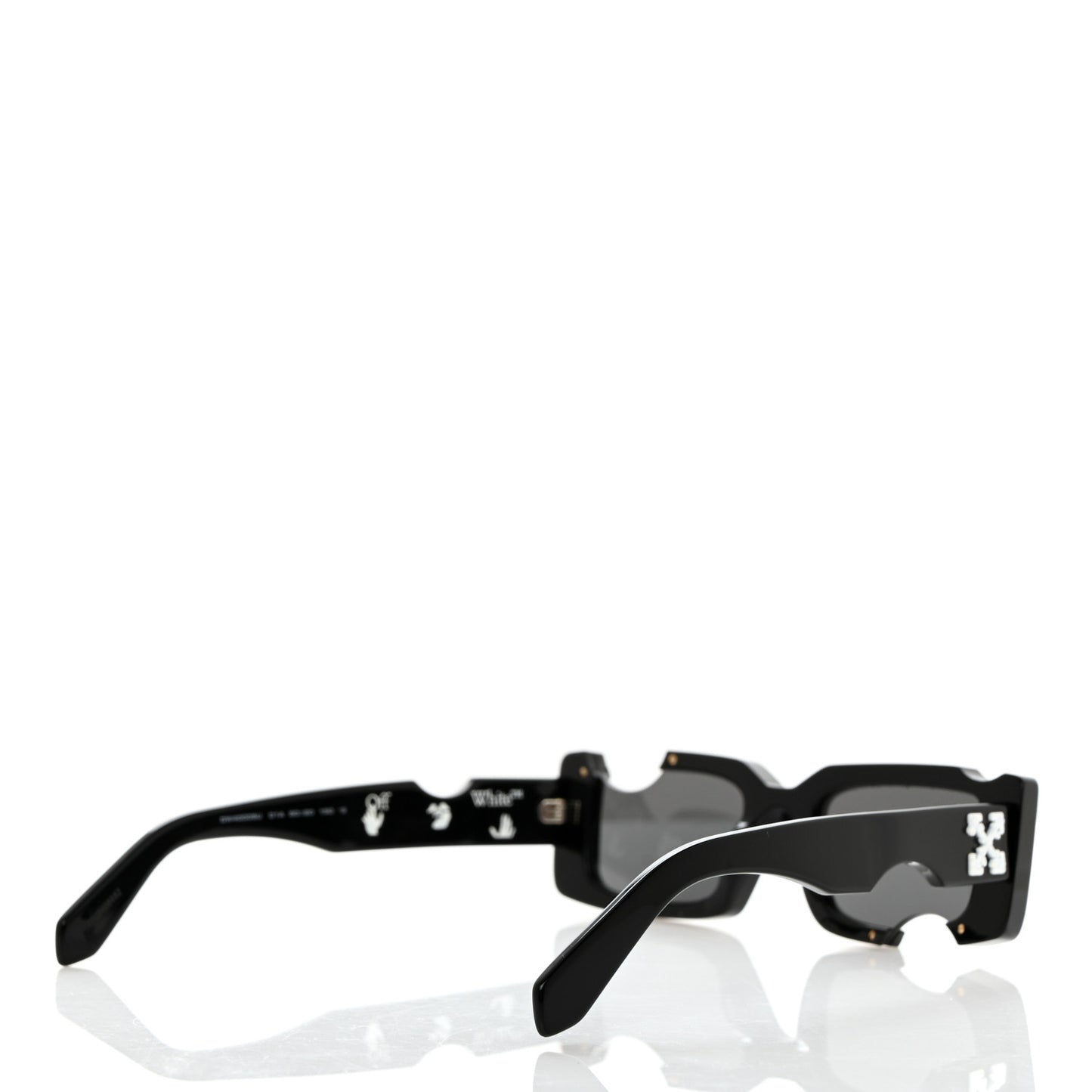Acetate Cady Cutout Sunglasses Black