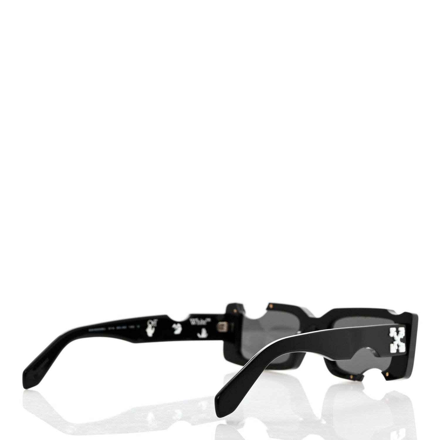 Off-White Acetate Cady Cutout Sunglasses Black 4 of 8