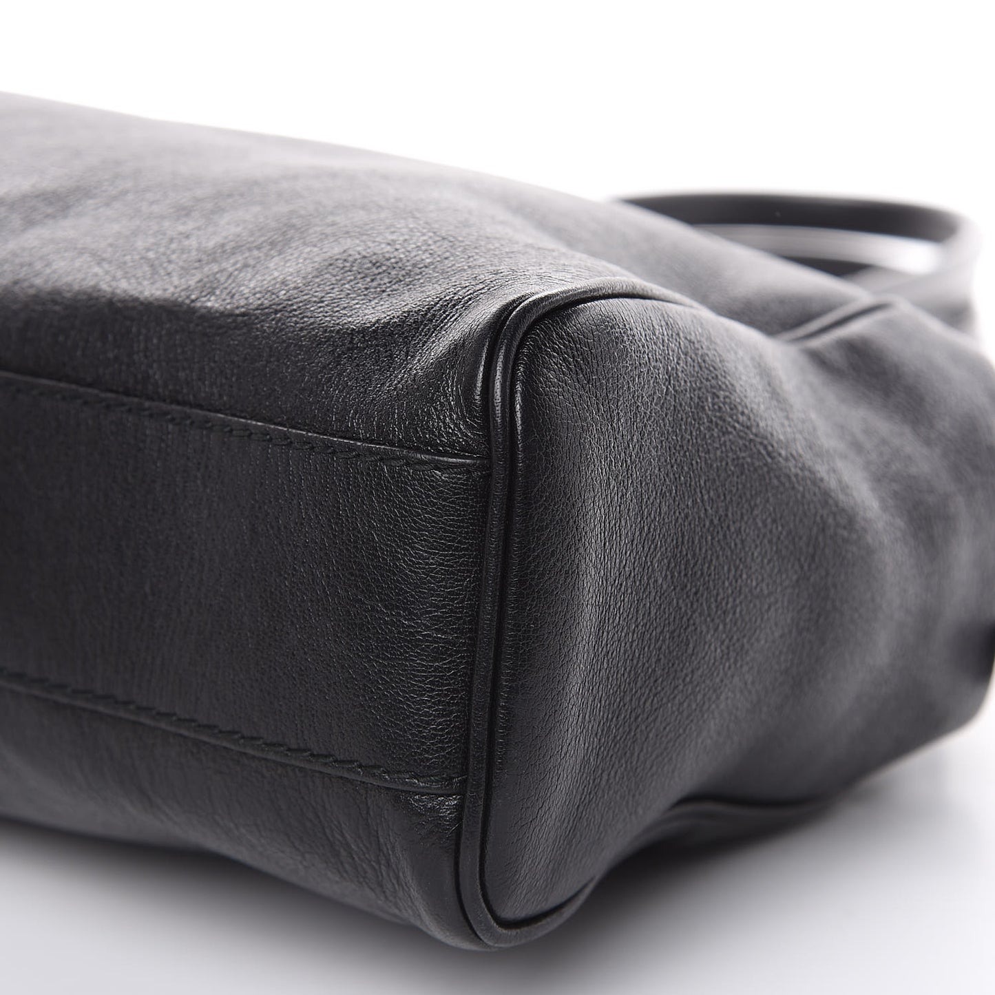Calfskin Large Re(Belle) Top Handle Bag Black