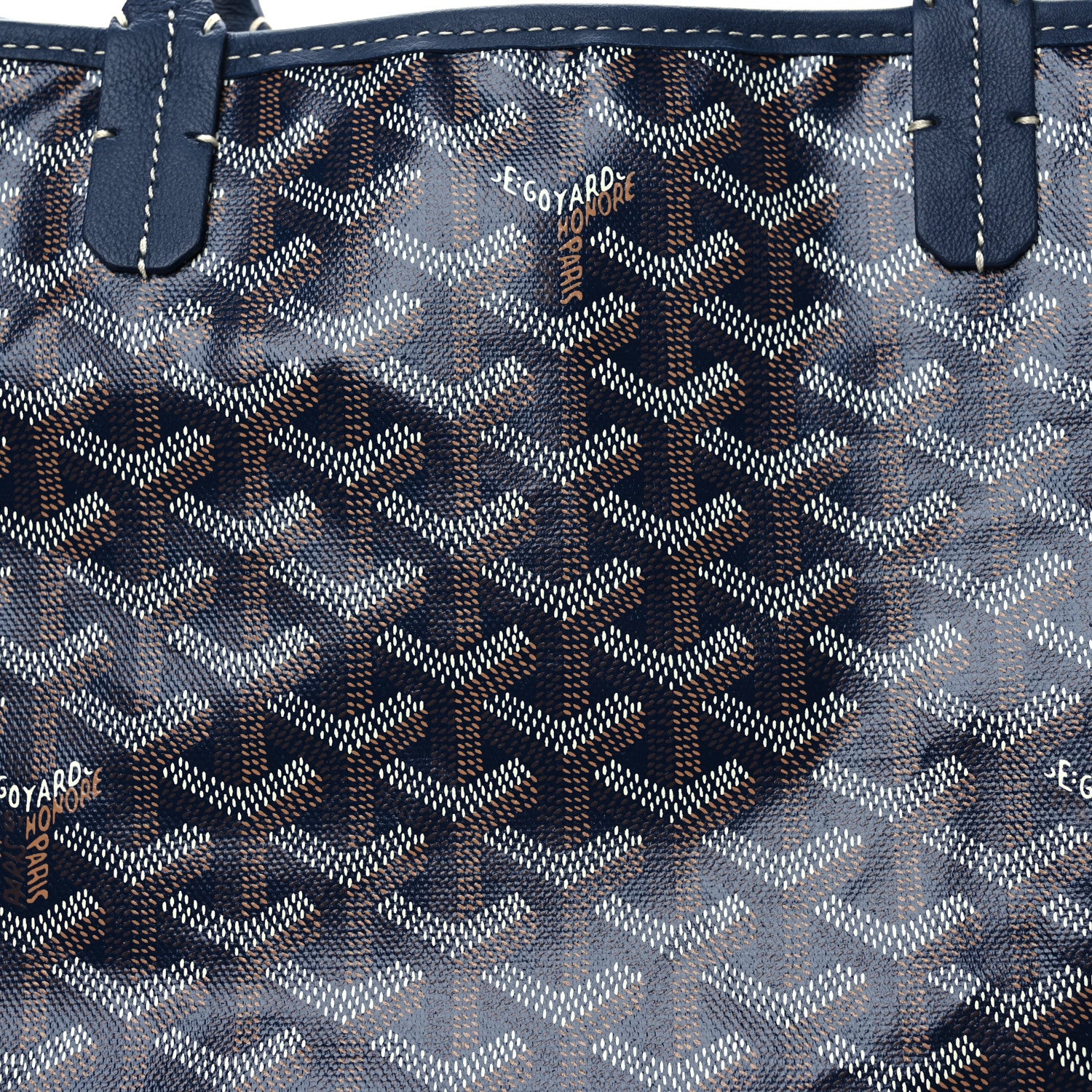 Goyard Goyardine Reversible Anjou PM Navy 12 of 16