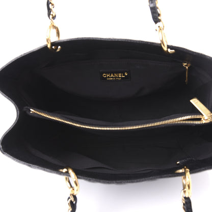 Chanel Caviar Quilted Grand Shopping Tote GST Black 3 of 11