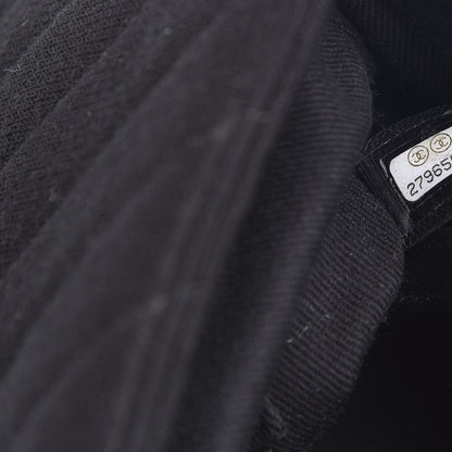 Chanel Jersey Chevron Quilted Small Coco Handle Flap Black 7 of 12