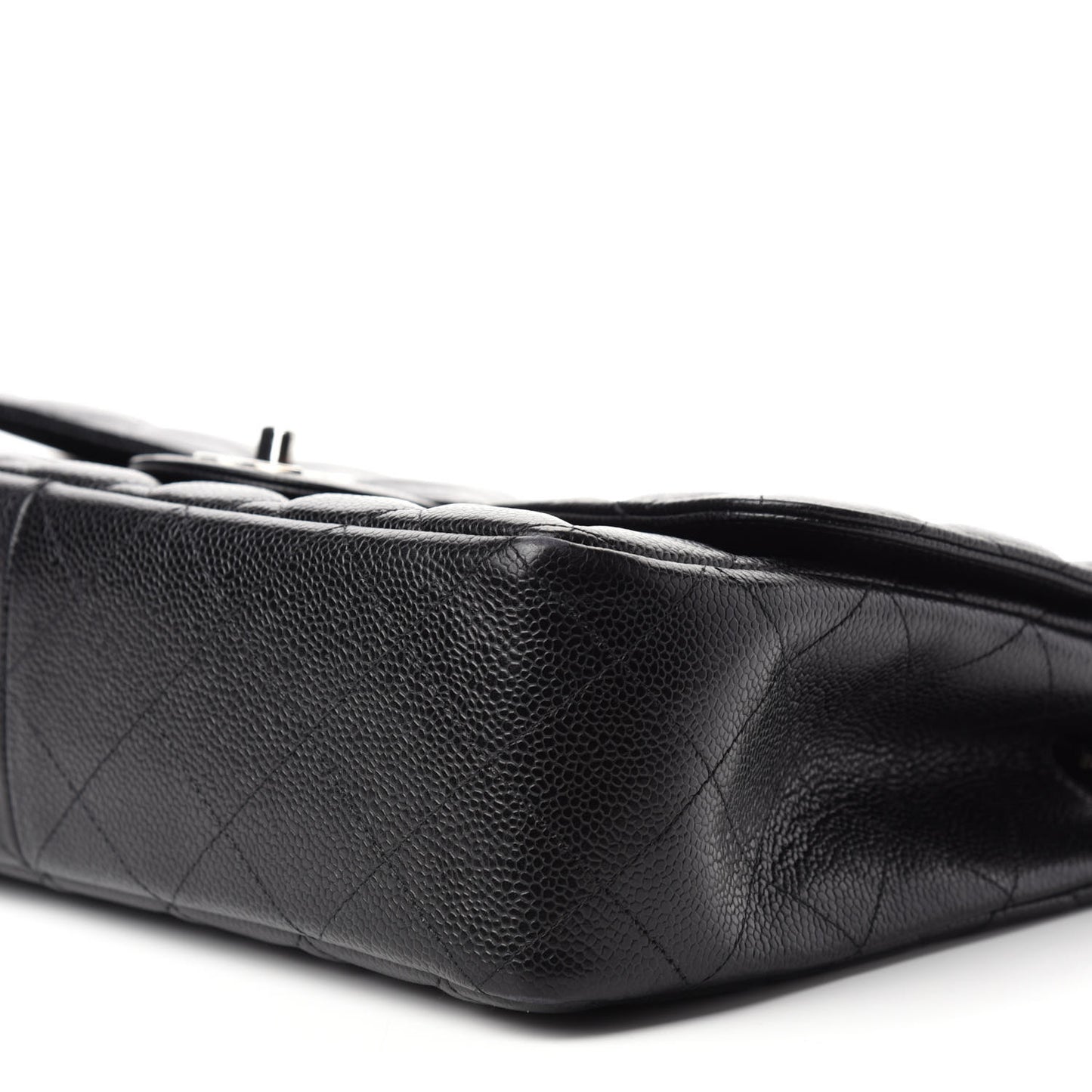 Caviar Quilted Jumbo Single Flap Black