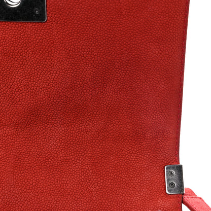 Chanel Iridescent Caviar Quilted Medium Boy Flap Red 12 of 21