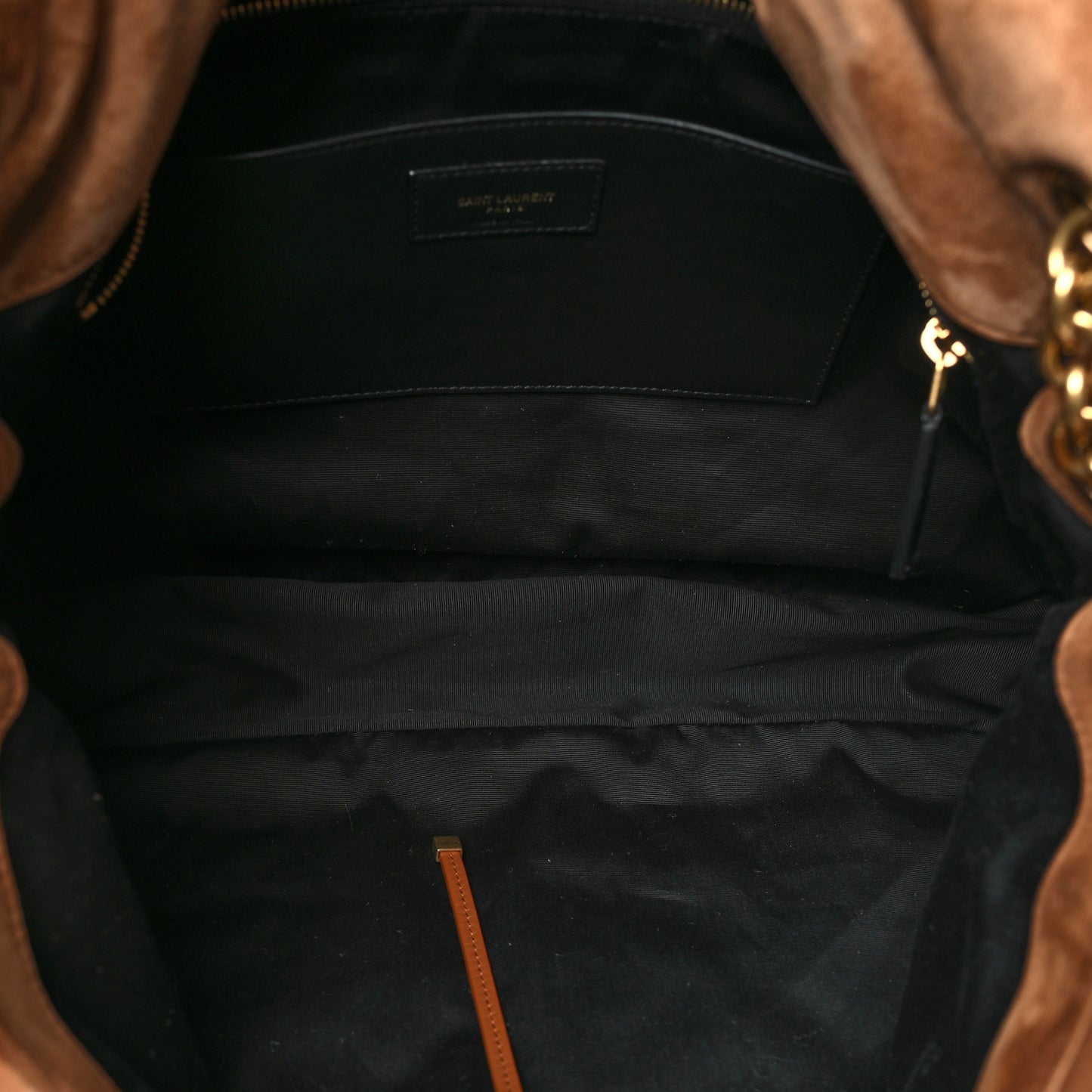 Suede Matelasse Monogram Large Jamie 4.3 Snuff