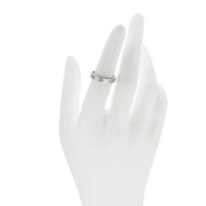 Cartier 18K White Gold 3.5mm LOVE Wedding Band Ring 51 5.75 2 of 4