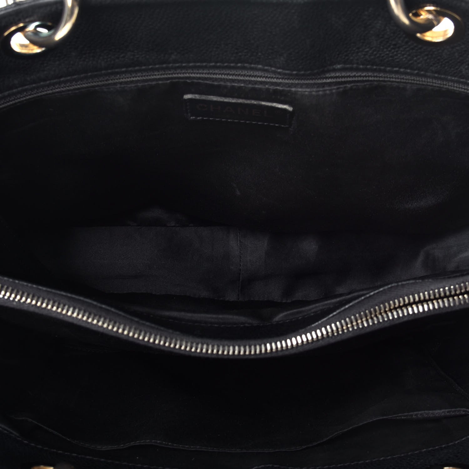 Chanel Caviar Quilted Grand Shopping Tote GST Black 5 of 9