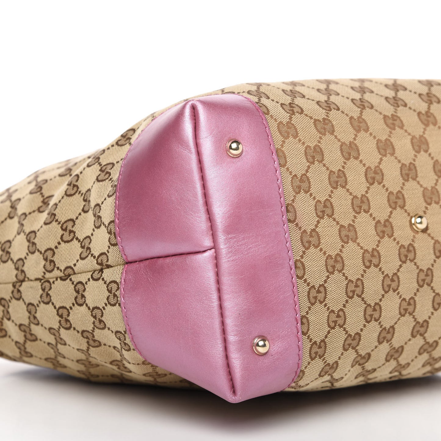Monogram Medium Heart Bit Charm Hobo Pink