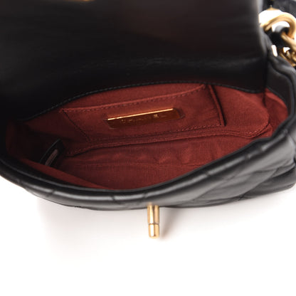 Chanel Goatskin Quilted Chanel 19 Waist Bag Black 5 of 11
